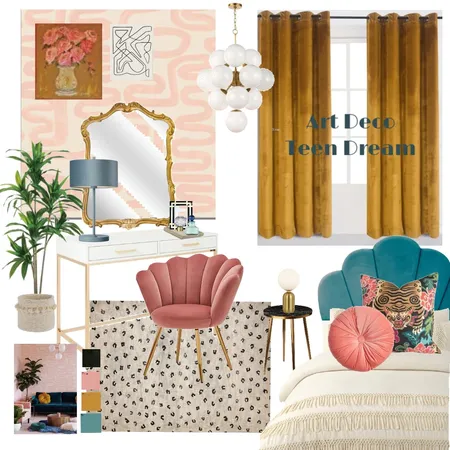 Art Deco Teen Dream Interior Design Mood Board by haileymarieh on Style Sourcebook