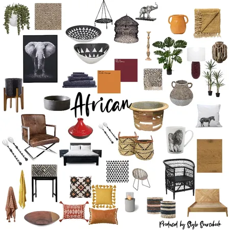 African Interior Design Mood Board by MichelleJones