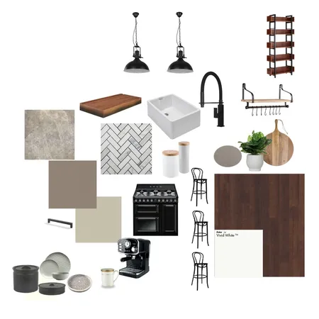 Modern Farmhouse Kitchen Interior Design Mood Board by juliesaville on Style Sourcebook