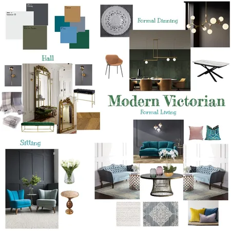 Modern Victorian Interior Design Mood Board by La_co_co design on Style Sourcebook