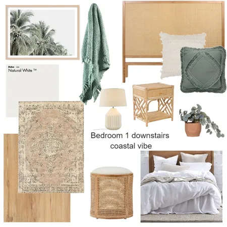 Bed1 Downstairs Coastal Vibe Interior Design Mood Board by SOSI on Style Sourcebook