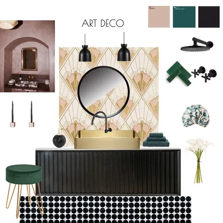 ARTDECO BATHROOM2 Interior Design Mood Board by roroandsanti on Style Sourcebook