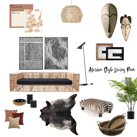 African Interior Design Mood Board by Sabina on Style Sourcebook