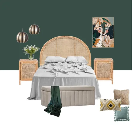 Bedroom Interior Design Mood Board by JanaH