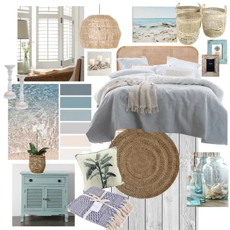 Coastal Bedroom IDI Mod 3 Interior Design Mood Board by Hilda Snyman on Style Sourcebook