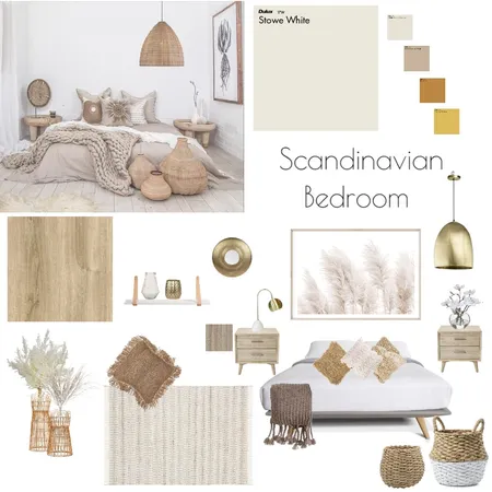 Scandinavian Bedroom Interior Design Mood Board by miyususy on Style Sourcebook