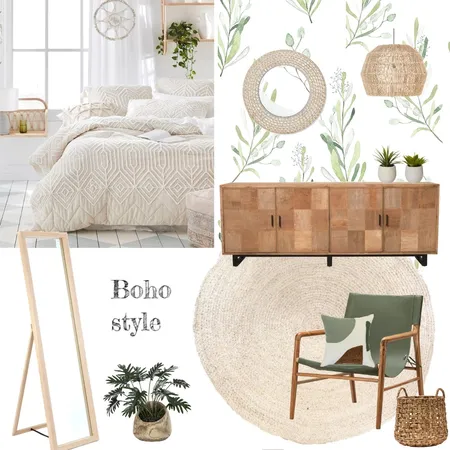 Boho Schlafzimmer Interior Design Mood Board by Tanja Eswein on Style Sourcebook