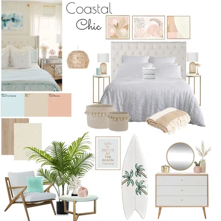 Coastal Chic Interior Design Mood Board by nielleandmirkadesign