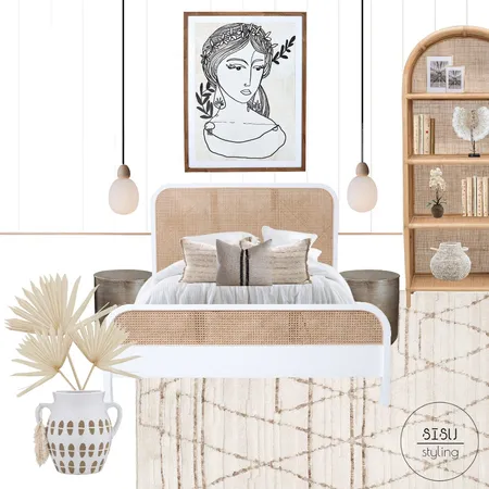 beige boho bedroom Interior Design Mood Board by Sisu Styling on Style Sourcebook