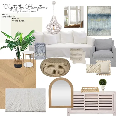 Hamptons Interior Design Mood Board by Laura Greene