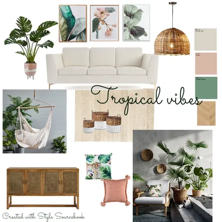Modern Tropical Living Interior Design Mood Board by Ritu K on Style Sourcebook
