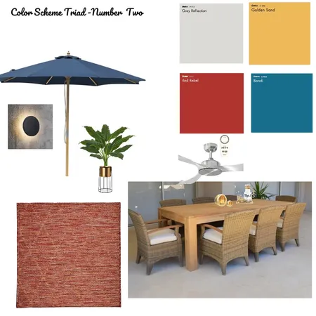 Color Scheme Triad-Number Two Interior Design Mood Board by zenic mujica on Style Sourcebook
