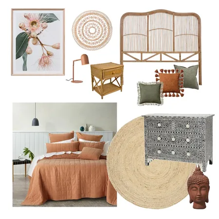 Spicy Bedroom Interior Design Mood Board by Fe Style NZ on Style Sourcebook