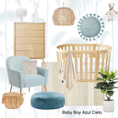 Baby Boy Azul Cielo Interior Design Mood Board by stylefusion on Style Sourcebook