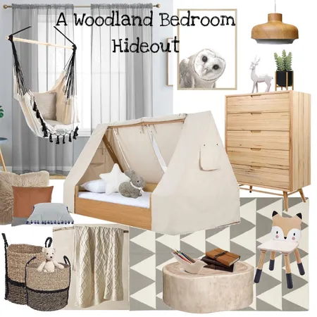 A Woodland Bedroom Hideout Interior Design Mood Board by DesignbyFussy on Style Sourcebook
