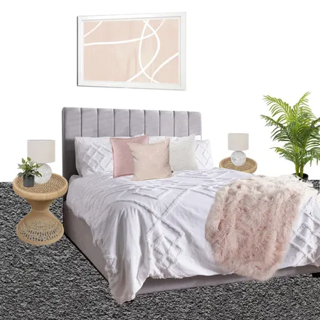 Luxo Living bedroom - pink Interior Design Mood Board by stephc.style on Style Sourcebook