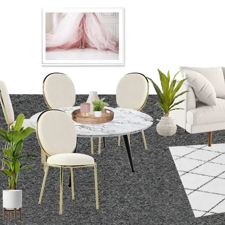 Luxo Living dining room - pink Interior Design Mood Board by stephc.style on Style Sourcebook