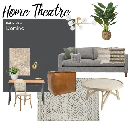 Home Theatre Interior Design Mood Board by Emma Nicole on Style Sourcebook