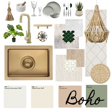Boho - Kitchen Interior Design Mood Board by Haven Home Styling on Style Sourcebook