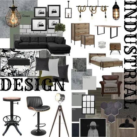 Industrial Design- Mood Board Interior Design Mood Board by Katy Mortimer on Style Sourcebook