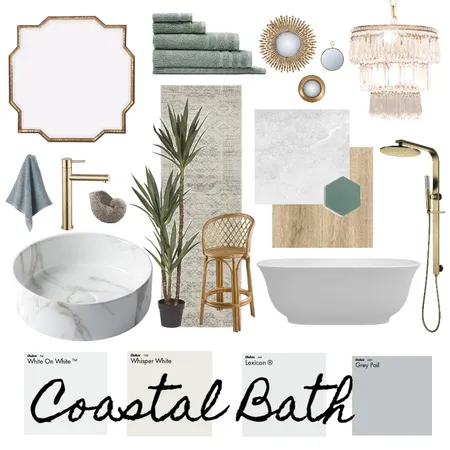 Coastal Bath Interior Design Mood Board by Haven Home Styling on Style Sourcebook