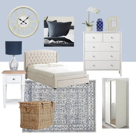 Cottage Bedroom Interior Design Mood Board by annav21