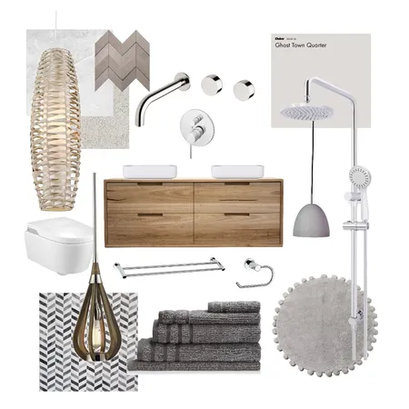 BATHROOM Interior Design Mood Board by Odyssey Art & Design