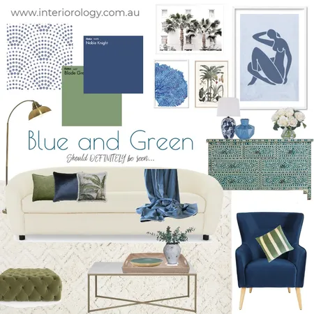 Blue and Green Living Interior Design Mood Board by interiorology on Style Sourcebook