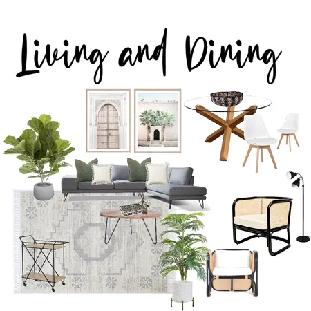 Living/dining room Interior Design Mood Board by Style my rooms on Style Sourcebook