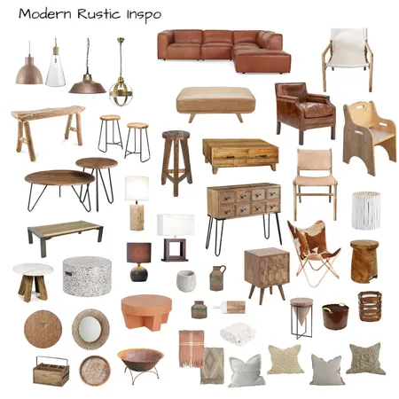 Modern Rustic Inspo Interior Design Mood Board by MelissaKW on Style Sourcebook