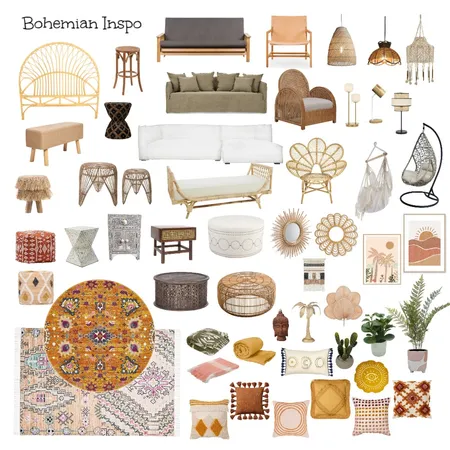 Boho Inspo Interior Design Mood Board by MelissaKW on Style Sourcebook