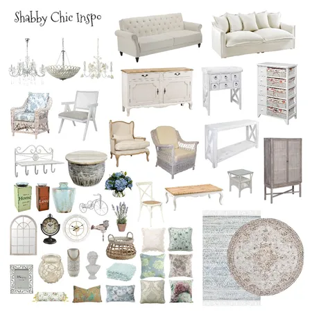 Shabby Chic Inspo Interior Design Mood Board by MelissaKW on Style Sourcebook