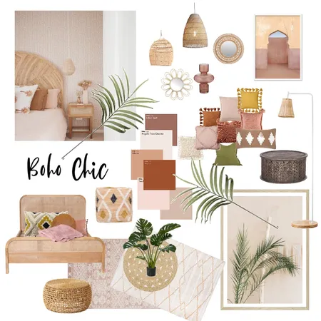 Boho Chic Interior Design Mood Board by Vanessa George on Style Sourcebook
