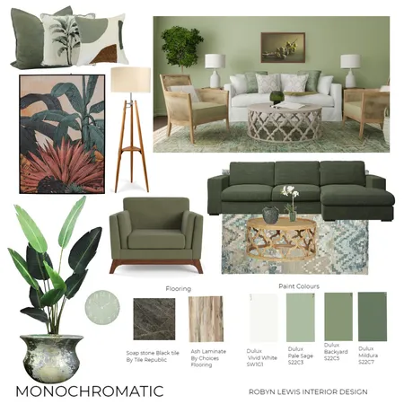 Monochromatic assignment 6 Interior Design Mood Board by RobynLewisCourse on Style Sourcebook