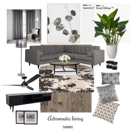 Achromatic living Interior Design Mood Board by Harford Jo Interiors