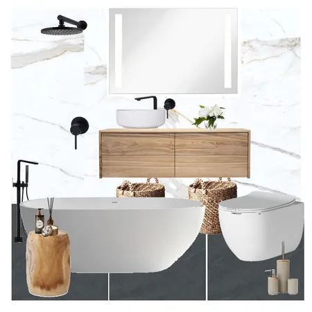 Beach bathroom Interior Design Mood Board by court_dayle