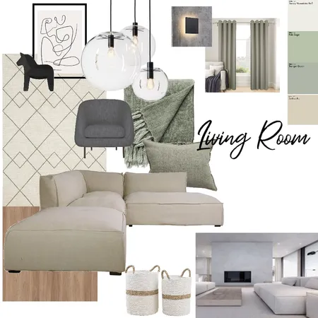 living room ass 9 part 2 Interior Design Mood Board by beata zwolan