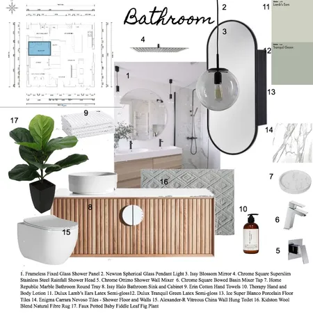 Bathroom ass.15 final Interior Design Mood Board by beata zwolan on Style Sourcebook