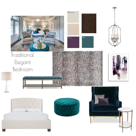 Traditional Elegant Bedroom Interior Design Mood Board by Nanny007 on Style Sourcebook