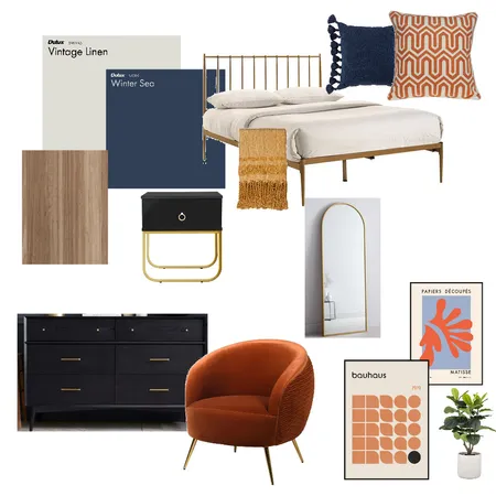 Complimentary bedroom Interior Design Mood Board by katederz on Style Sourcebook
