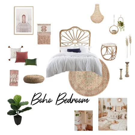Boho Bedroom Interior Design Mood Board by browndezigns on Style Sourcebook