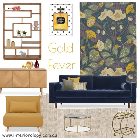 Lounge Lovers Golden 1970s Entry Interior Design Mood Board by interiorology on Style Sourcebook