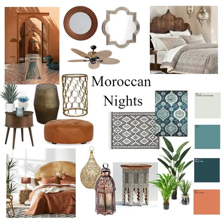 Moroccan Nights Interior Design Mood Board by Renee Skuse on Style Sourcebook