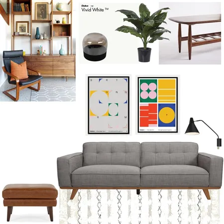 Mid Century Modern Living Interior Design Mood Board by Daphne Booth on Style Sourcebook