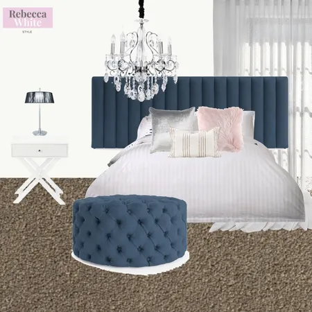 Lisa bedroom Interior Design Mood Board by Rebecca White Style