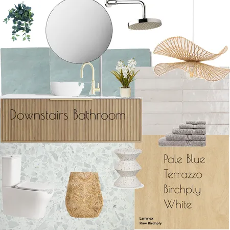 Downstairs Beach House Bathroom Interior Design Mood Board by MrsLofty on Style Sourcebook