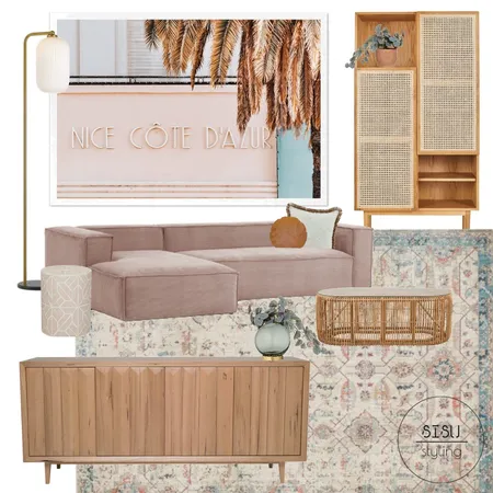 Warm lounge Interior Design Mood Board by Sisu Styling