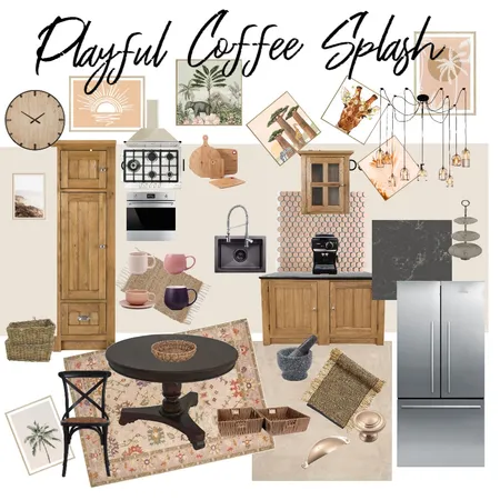 Kitchen - Playful Coffee Splash Interior Design Mood Board by SVETLANA OWALA on Style Sourcebook