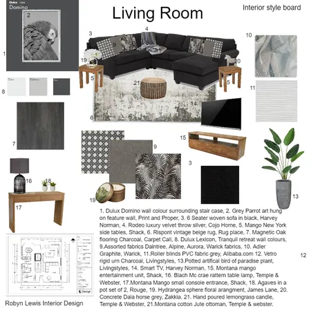 livingroom assignment 9 Interior Design Mood Board by RobynLewisCourse on Style Sourcebook