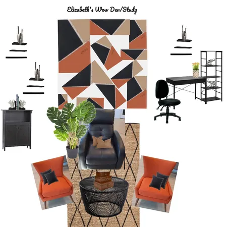 Elizabeth's Wow Den/Study Interior Design Mood Board by Thayna Alkins-Morenzie on Style Sourcebook